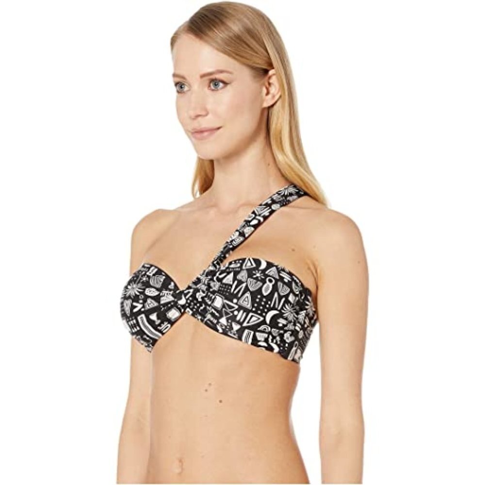 Onia Women Swimwear Top Tribal Geometric Black